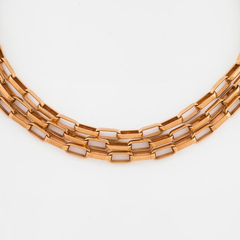 ANDERS HÖGBERG, Göteborg, 1966, collier med fasettslipad citrin.