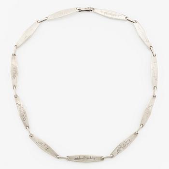 Sven-Erik Högberg, necklace, silver, Gothenburg 1960.
