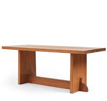 268. Axel Einar Hjorth, a stained pine "Lovö" table, Nordiska Kompaniet, Sweden 1930s.