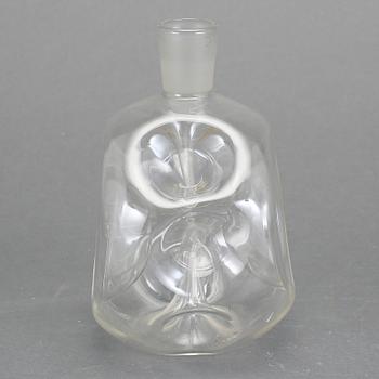 FLASKA, glas, möjligen design Vinicio Vianello, 1950-tal.