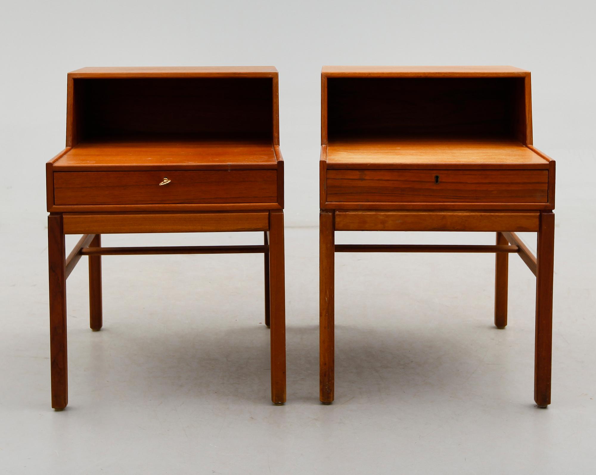 SÄNGBORD, 1 par, "Casino", Sven Engström & Gunnar Myrstrand, Tingströms, 1900-talets andra hälft.