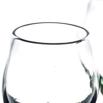 VINGLAS, 5 st. Rikke Bruzelius, Glasseriet, Danmark.