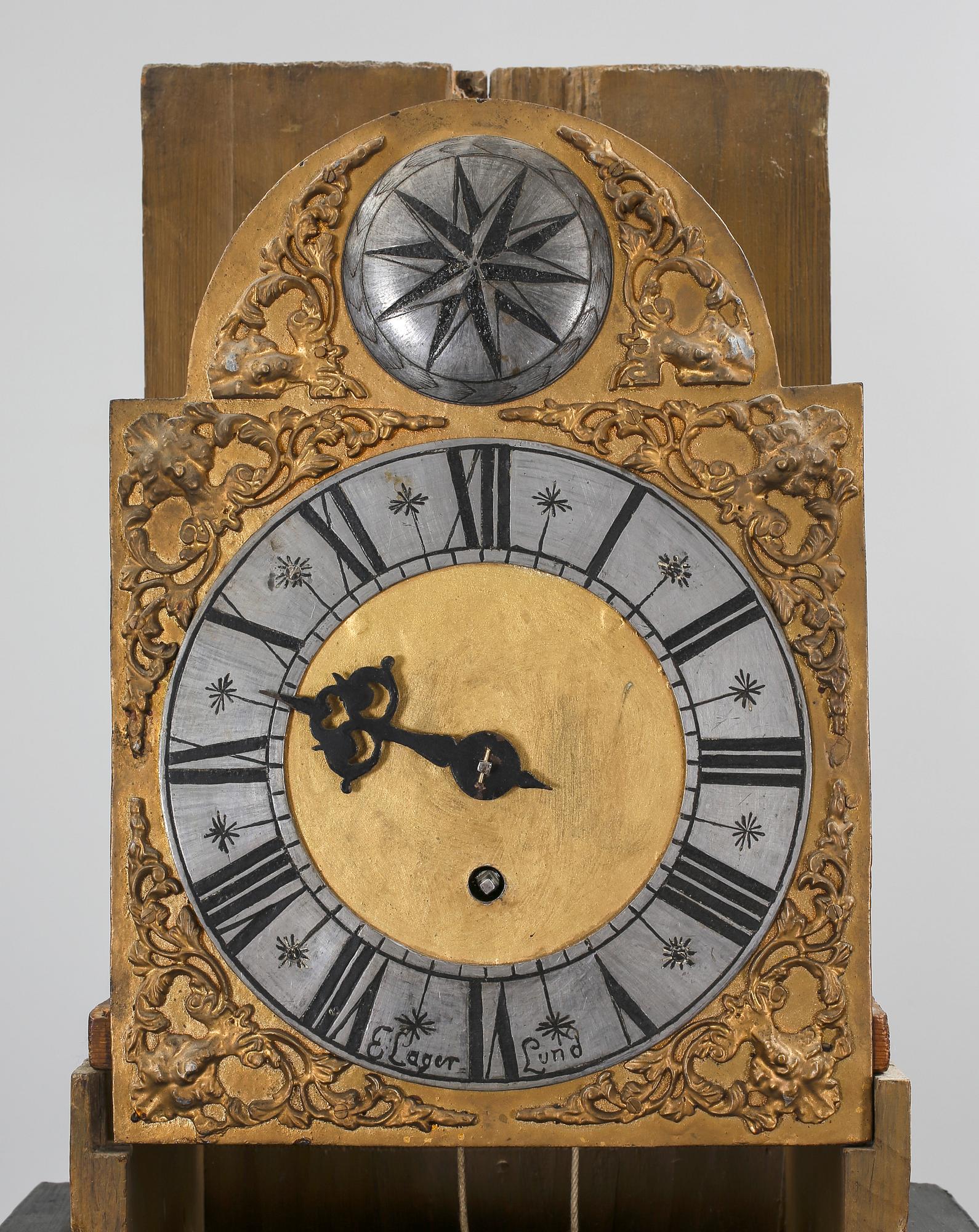 GOLVUR, urtavlan märkt E. Lager, Lund, 1800-tal.