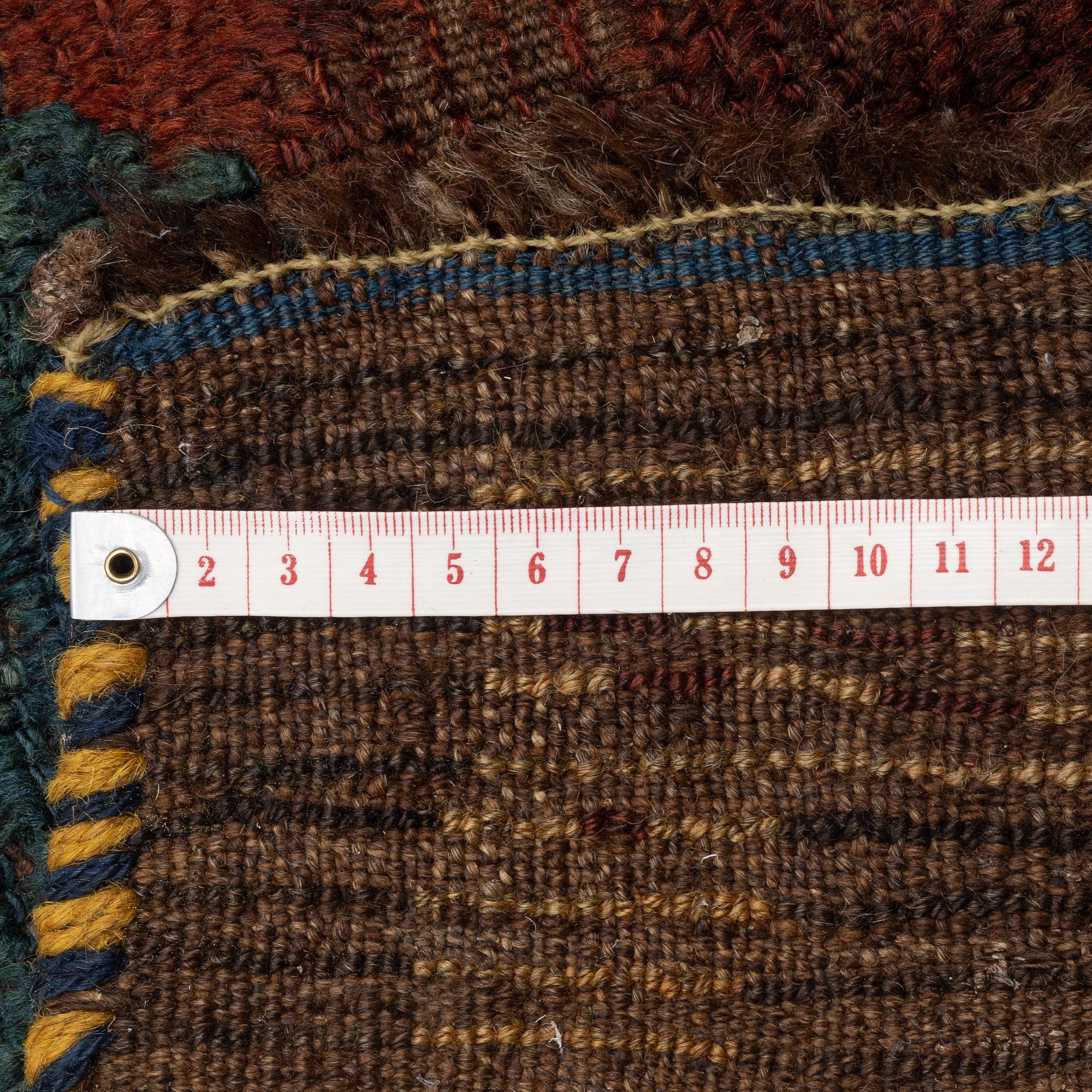 An antique, Farādonbeh 'Khersak' carpet, Chahar Mahal and Bakhtiari area, c 384 x 158 cm.