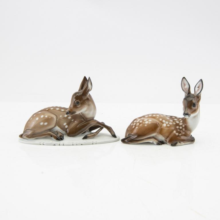 Figurines 4 pcs including TH Kärner Rosenthal/Efchenbach Germany mid-20th century porcelain.