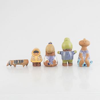 Lisa Larson, figuriner, 5 st,  Gustavberg.