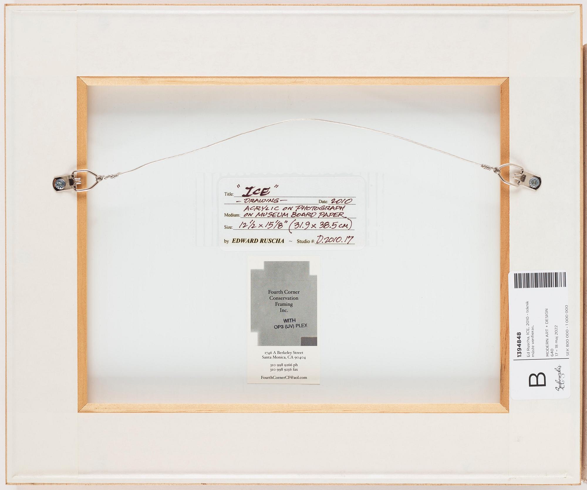 Ed Ruscha, "ICE".