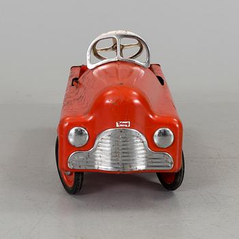 A 1950s tramp car, "Lightning", Tri-Ang, England.