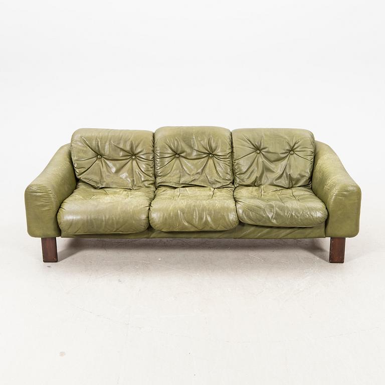Two sofas, leather, 1970s.