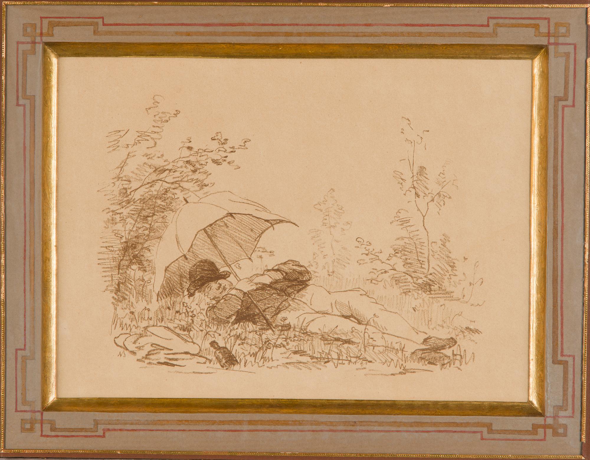 Fredrik Ahlstedt, Lepäävä mies.