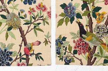 Three "Hydrangea" curtain lengths from GP & J Baker.