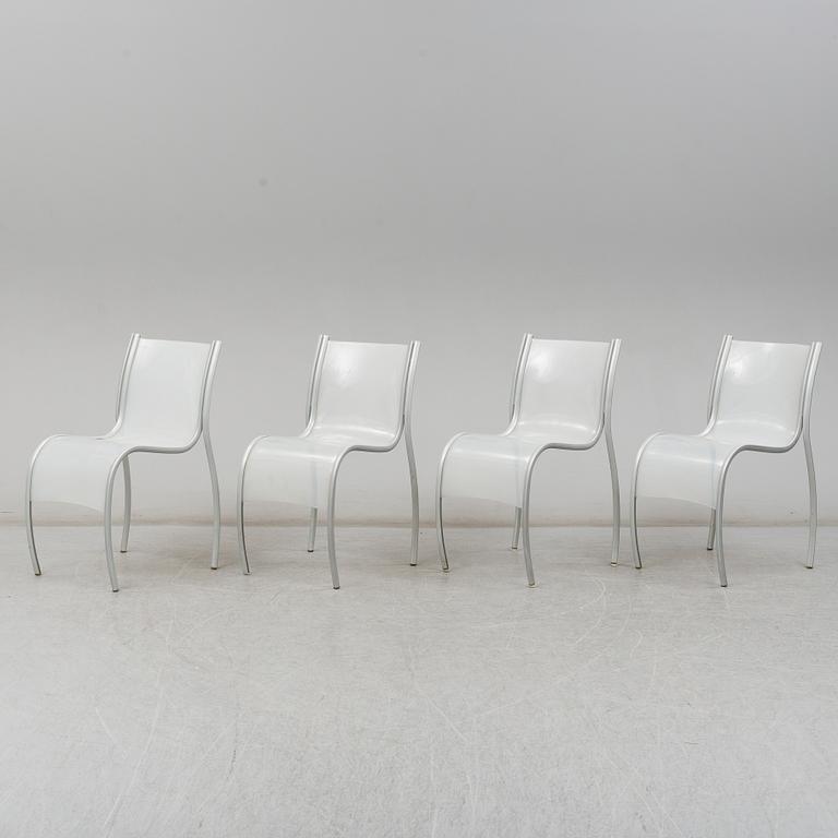 RON ARAD, four 'FPE (Fantastic, Plastic, Elastic)' chairs, Kartell, Italy, late 20th Century.