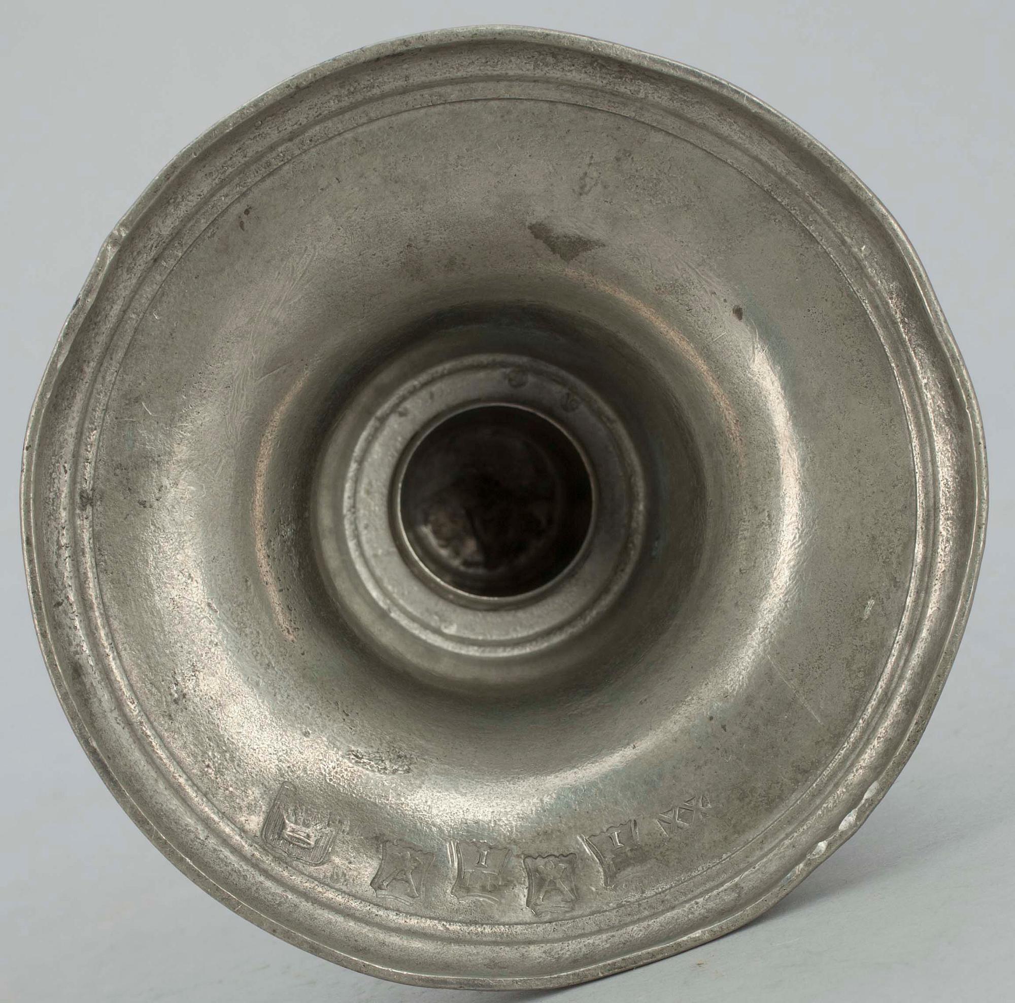 LJUSSTAKE, tenn, Johan Lindblad (1827-1861) Åbo 1829.