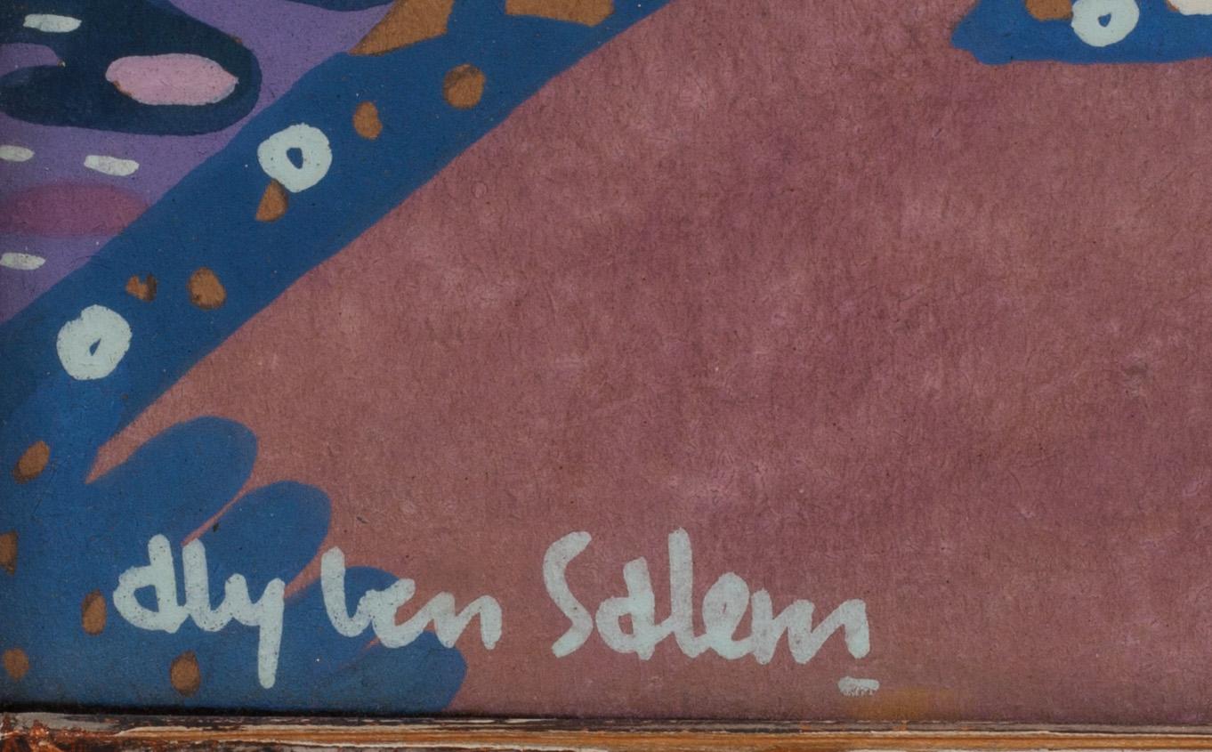 ALY BEN SALEM, gouache. Signerad.