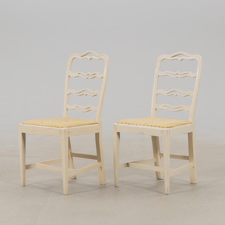 Chairs, six pieces, first half of the 19th century.