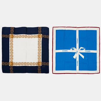 Chanel, scarves, 2 st.