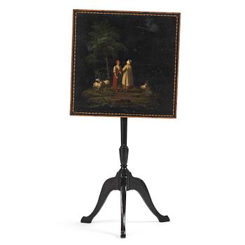 46. A Swedish early 19th century tilt-top table by J. Asplind.