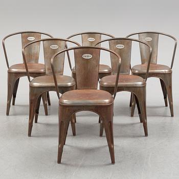 6 contemporary chairs.