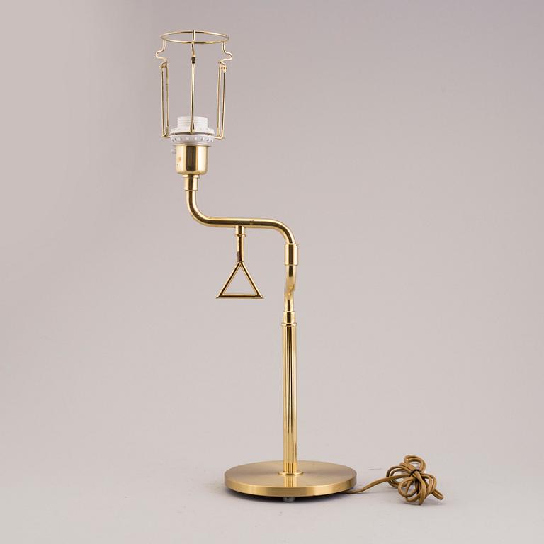 A second half of the 20th century brass table light.