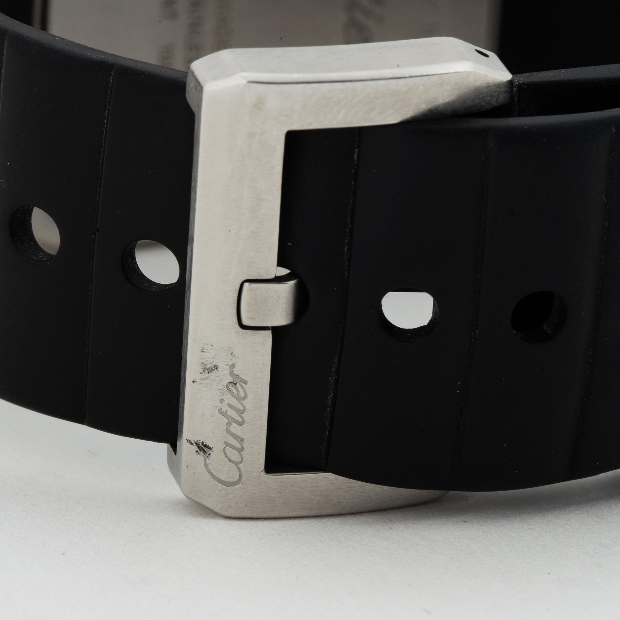 CARTIER, Santos 100, wristwatch, 38 x 38 mm.