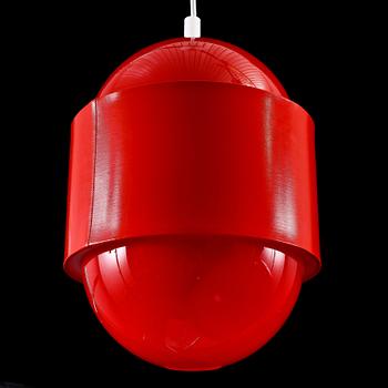 TAKLAMPOR, 3 st, "Globo ring", Uno & Östen Kristiansson, Luxus, 1970-tal, höjd 29,5 - 50 cm.