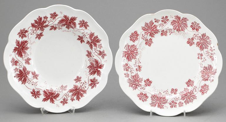 MATSERVIS, 40 delar. Flintgods. "Vinranka" Arthur Percy, Gefle.