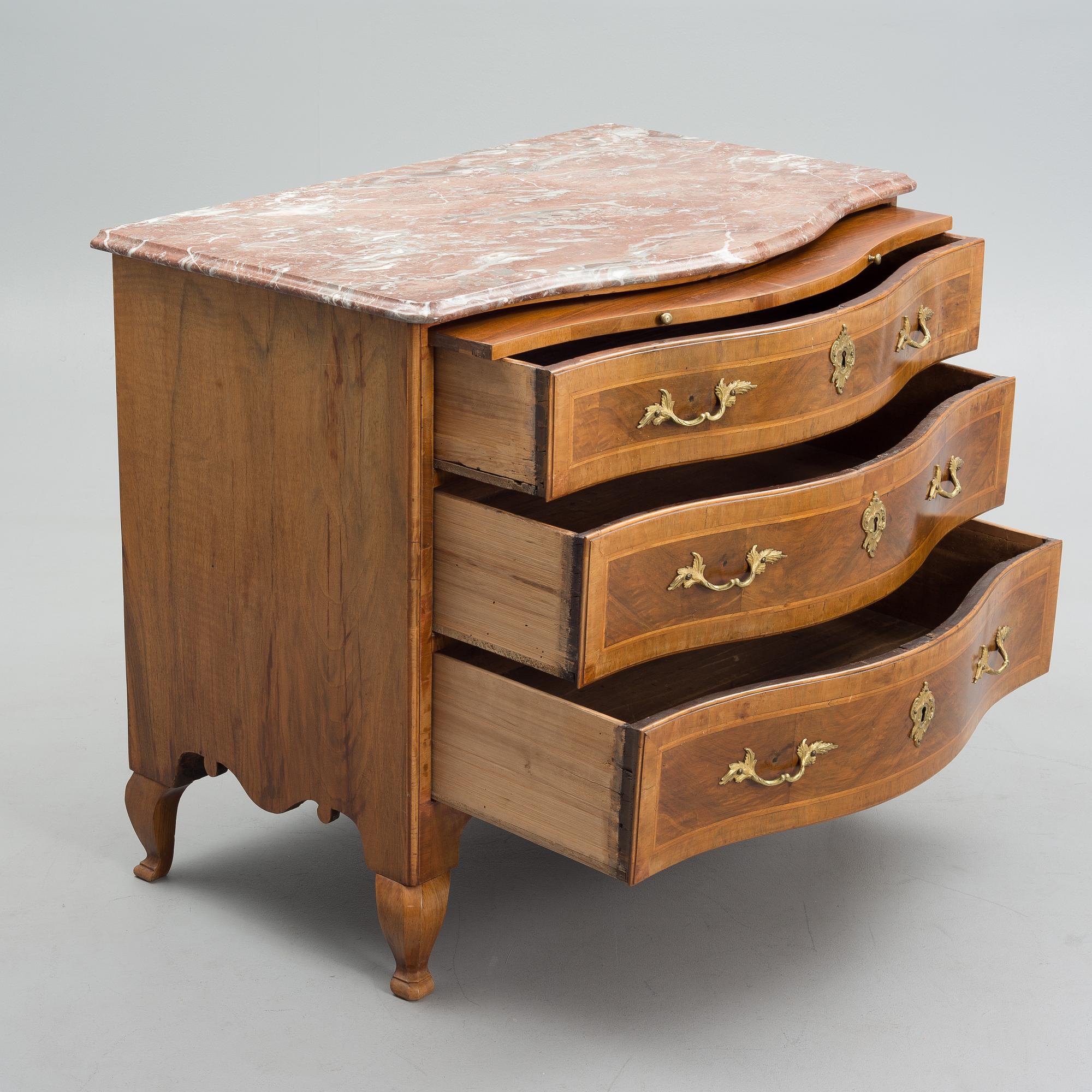 LIPASTO, myöhäisbarokki 1730-40-luku, signerattu Johan Fürloh, Tukholma.