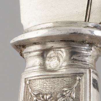 Fiskbestick, 34 delar, silver, Frankrike, omkring år 1900.
