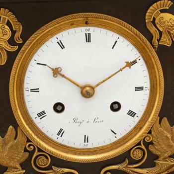 A French Empire early 19th century mantel clock.