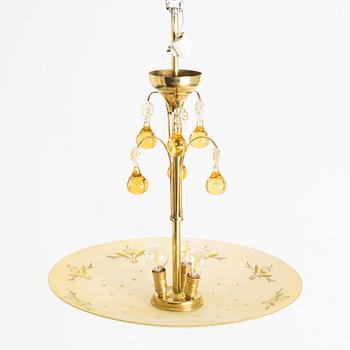 A ceiling lamp, Swedish Modern, 1940s.