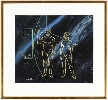Eugen Semitjov · EUGEN SEMITJOV, blandteknik, signerad.