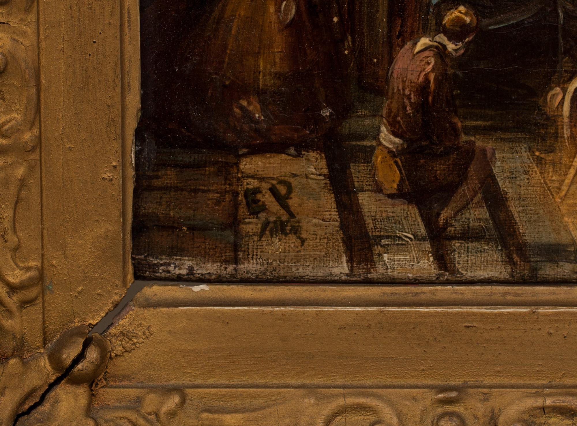 EDWARD PRITCHETT, olja på duk, monogramsignerad.