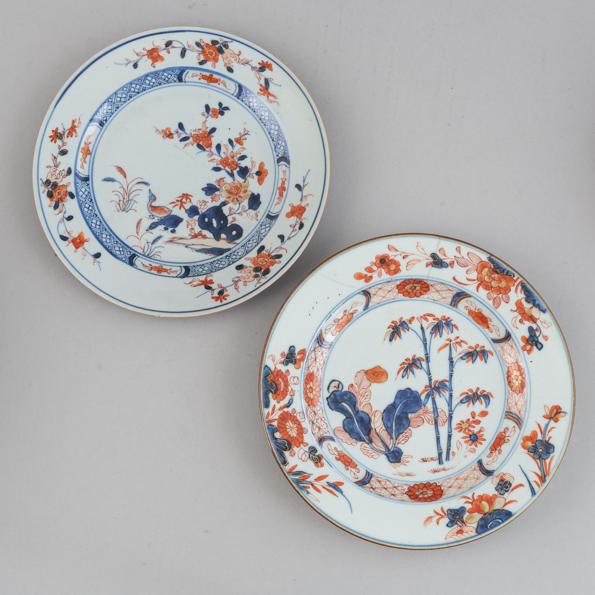 A group of export porcelain, Qing dynasty, 18/19th Century.