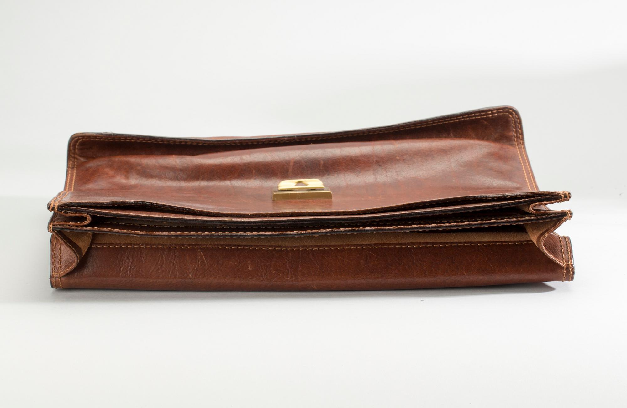 PORTFÖLJ, läder, The Bridge, Italien.