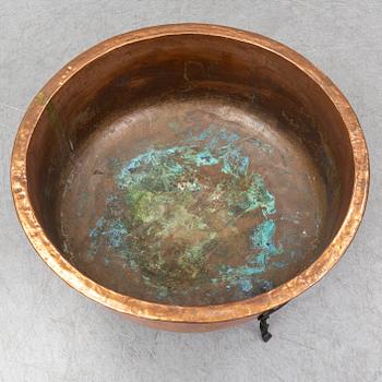 KOPPARKITTEL, 1800-tal, med senare järnställ.