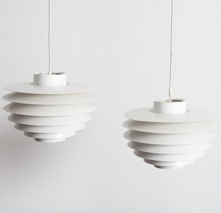 Sven Middelboe, taklampor, ett par, "Verona", Lyfa, Danmark.