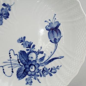 36 pieces of "Blå Blomst" porcelain from Royal Copenhagen, 20th century.