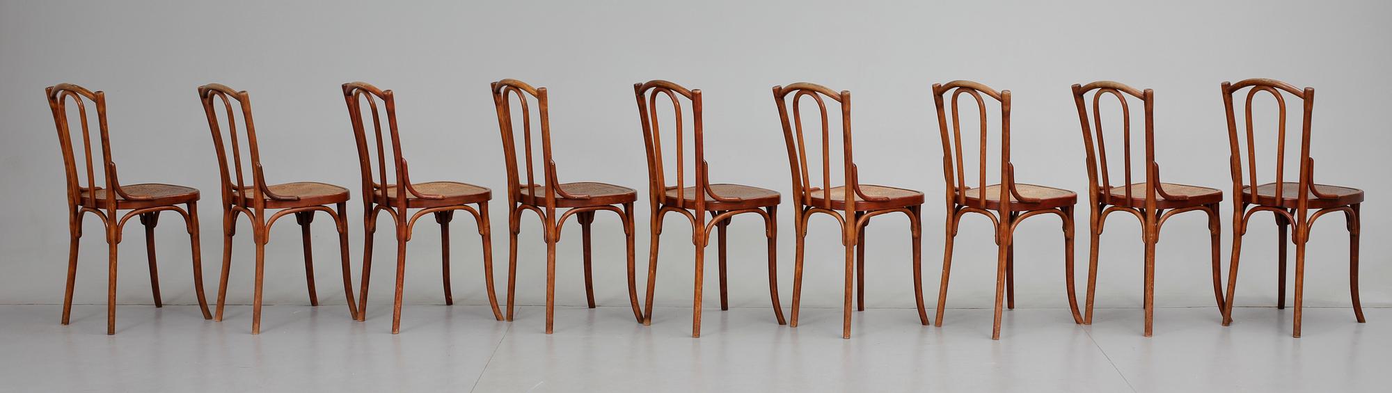 CAFESTOLAR, 9 st, Thonet, sekelskiftet 1900.