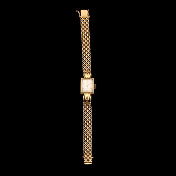 ARMBANDSUR, 18K guld, Marvin, 1900-talets mitt. Total vikt ca 26 g.
