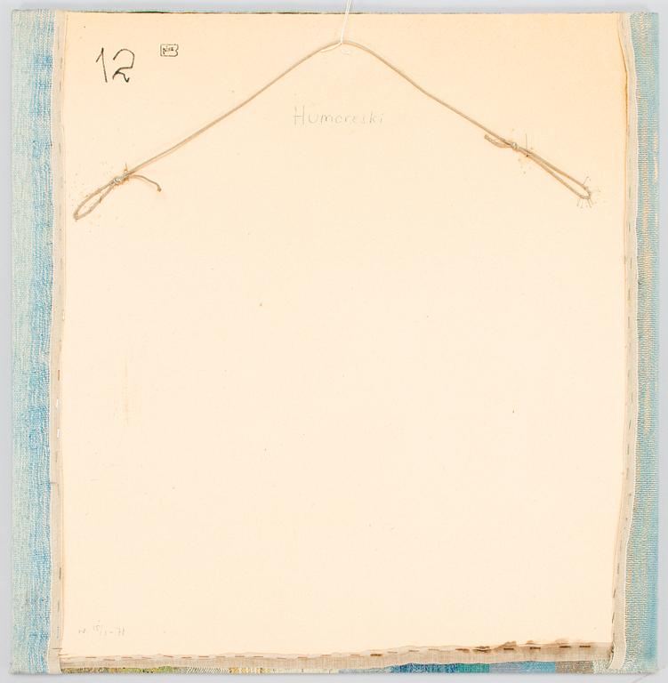 Eva Anttila, bildväv, signerad EA.