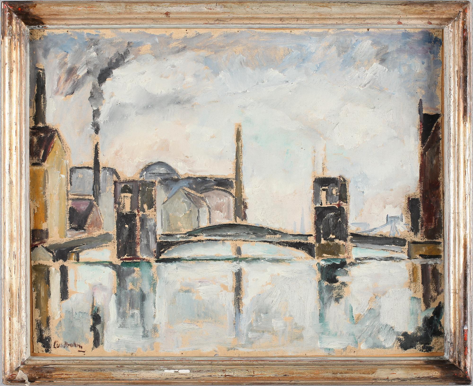 SIXTEN LUNDBOHM, 2 st, olja på duk/pannå samt teckning, signerade.