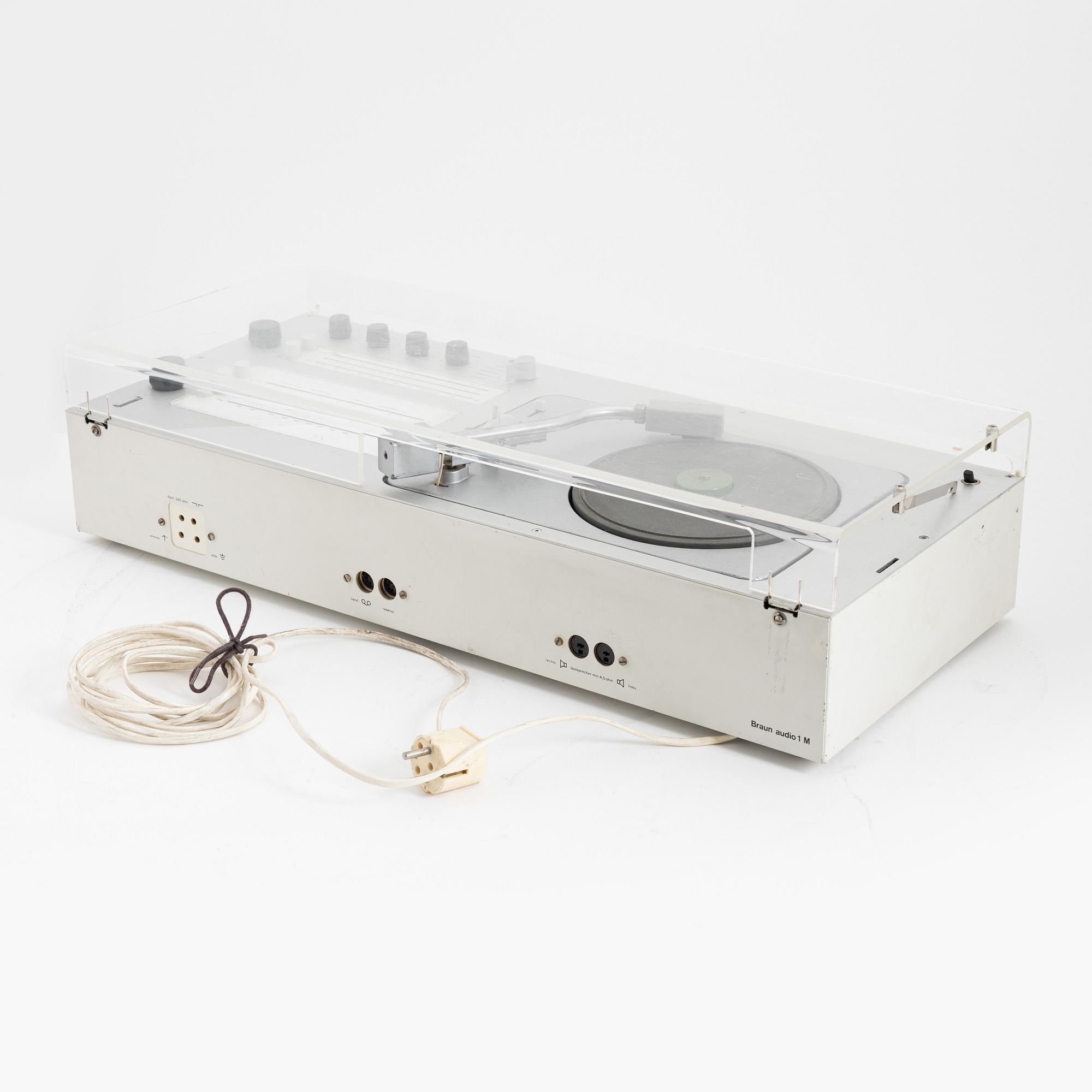 Dieter Rams, skivspelare, Audio 1M, Braun.