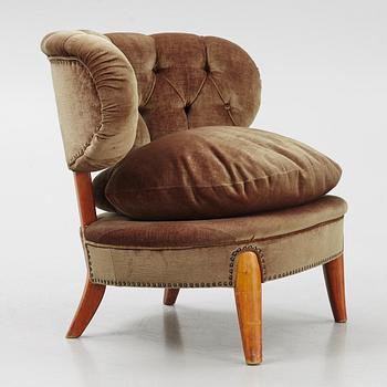 Otto Schulz, a Swedish Modern armchair, mid-20th Century.