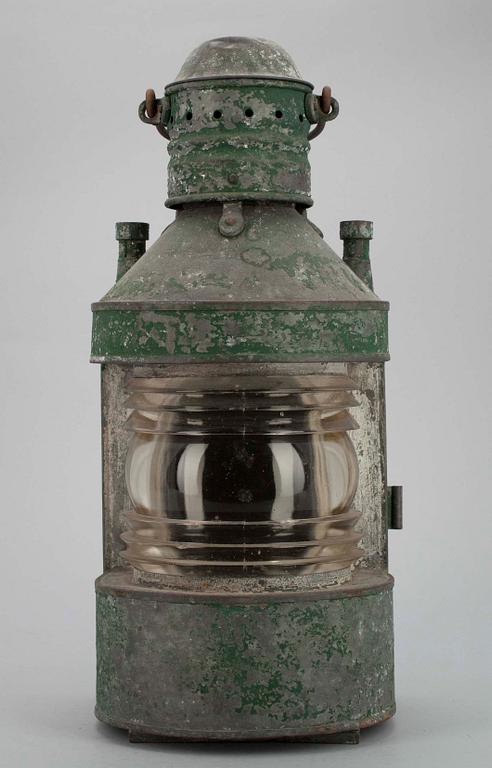 LANTERNA, målad plåt, 1900-talets första hälft.