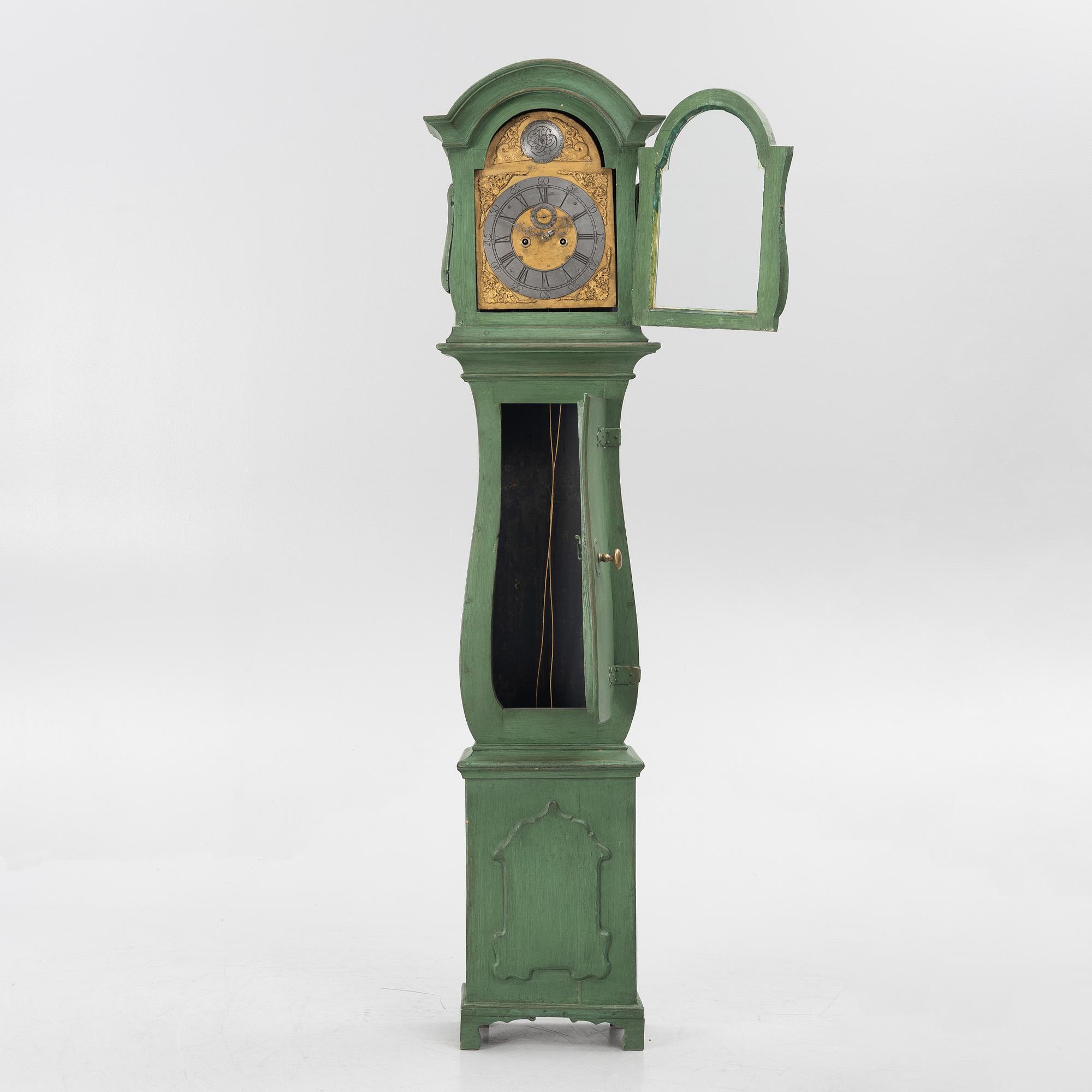 Grandfather clock, late Baroque, 18th century.