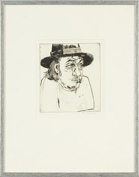 Lena Cronqvist, drypoint, signed 21/25.