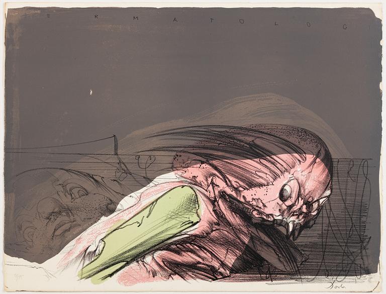 Djuric Miodrag Dado, 12 lithographs with portfolio. Each signed and numbered 9/75.