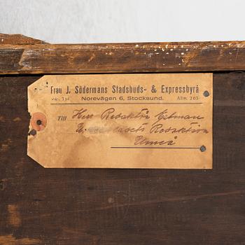 Corner cabinet, folk art, dated 1795.