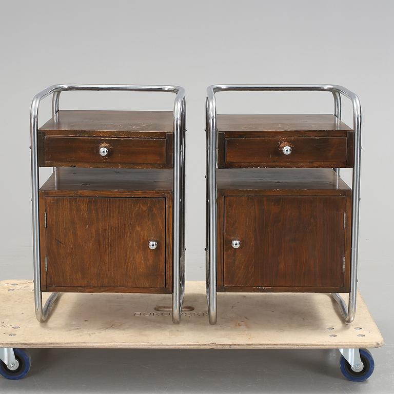 NATTDUKSBORD, ett par, funkis, 1930/40-tal.