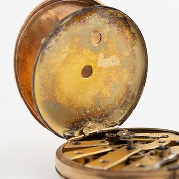 Pocket watch, 14K gold, 33 mm.